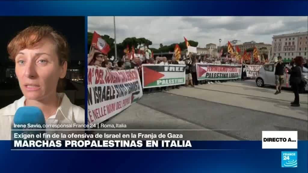 Directo a... Roma y las marchas propalestinas en Italia