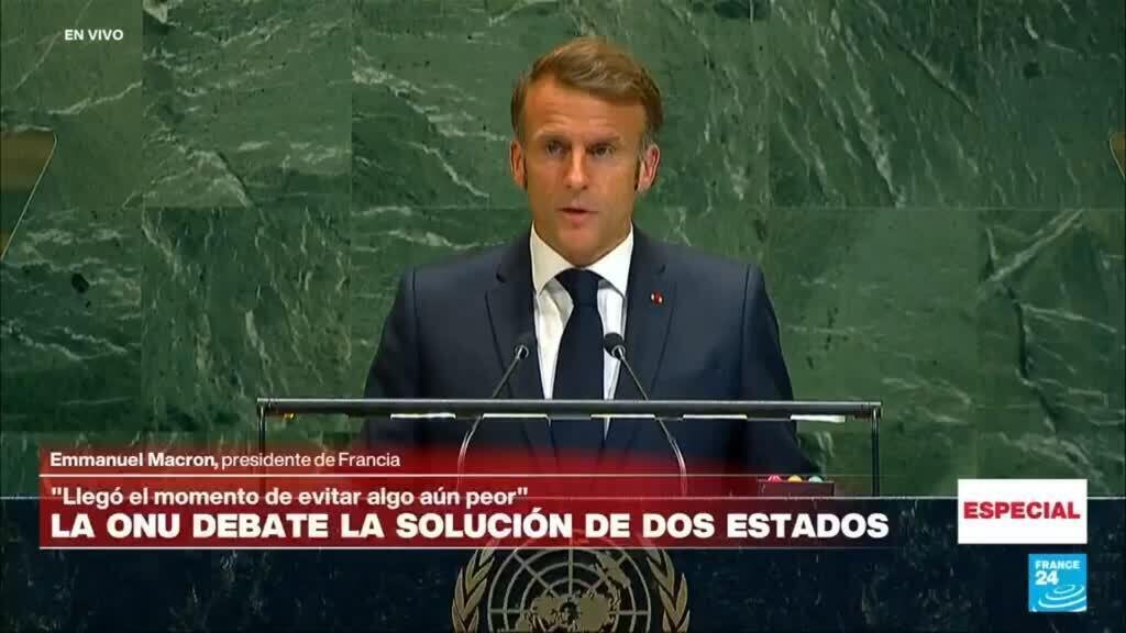 “Francia reconoce el Estado de Palestina”: Emmanuel Macron