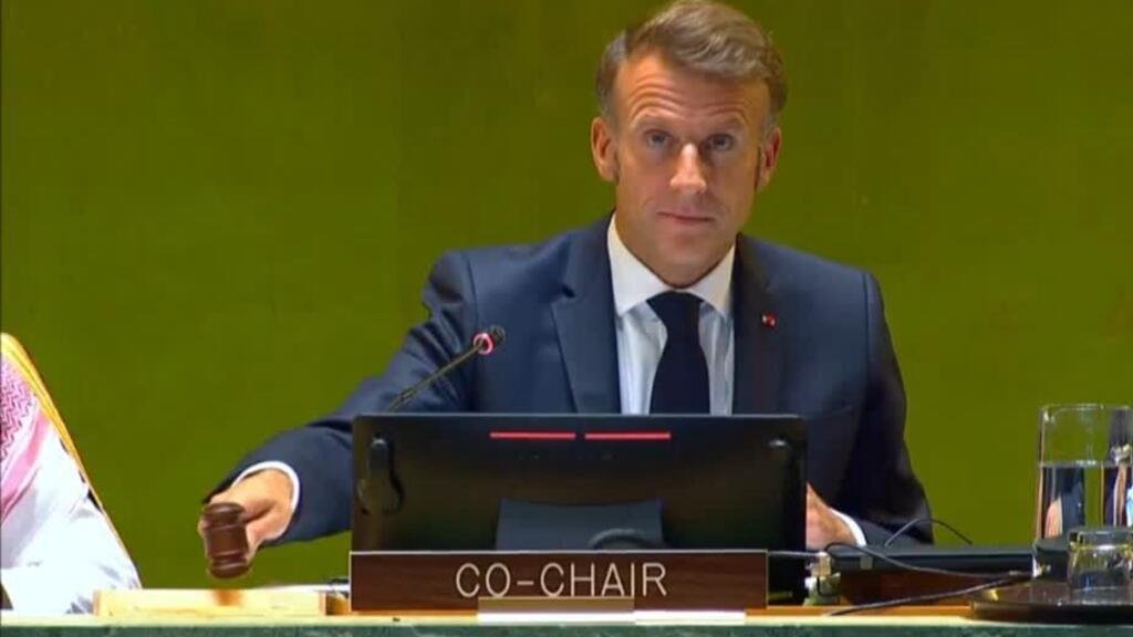 Macron impulsa plan de paz y reconoce al Estado palestino