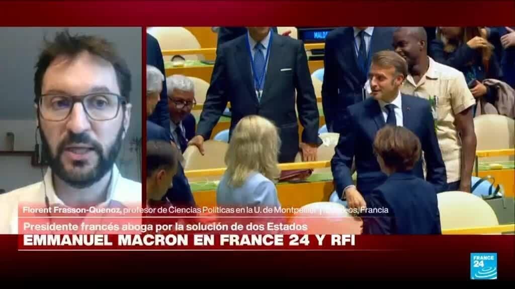 Florent Frasson-Quenoz: 'Macron está usando el peso diplomático en el asunto palestino'