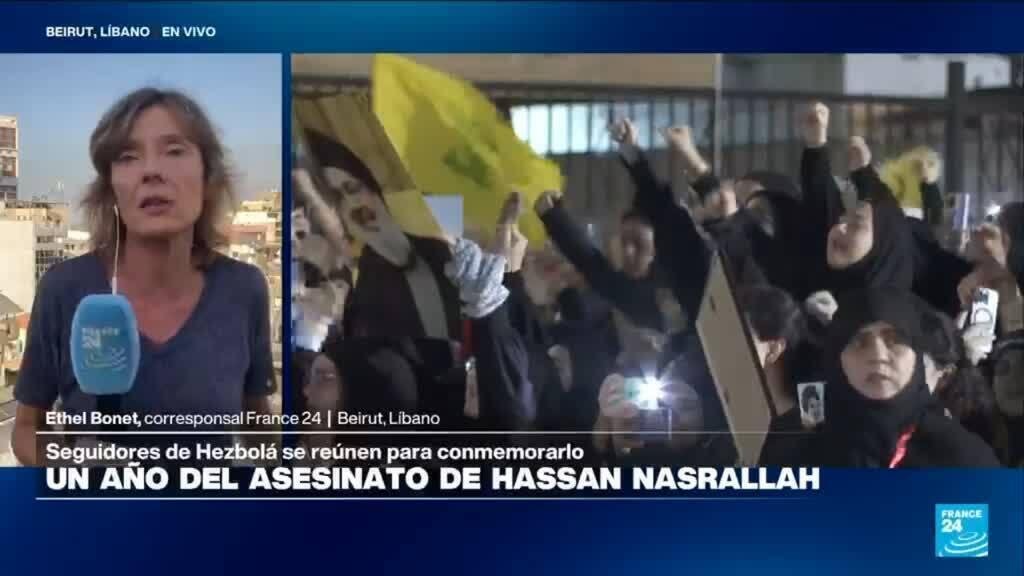 Informe desde Beirut: seguidores de Hezbolá conmemoran un año de la muerte de Hasan Nassrallah