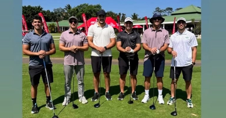 Los Pumas calientan motores para el choque con Sudáfrica y algunos jugadores ya buscan los palos, pero de golf