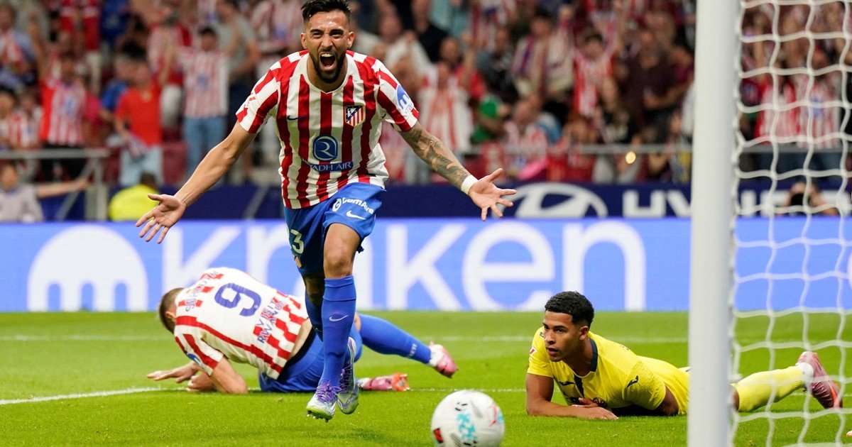 Nico González debutó con gol en el Atlético de Madrid, que le ganó a Villarreal la noche en que Julián Álvarez encendió alarmas en el Cholo