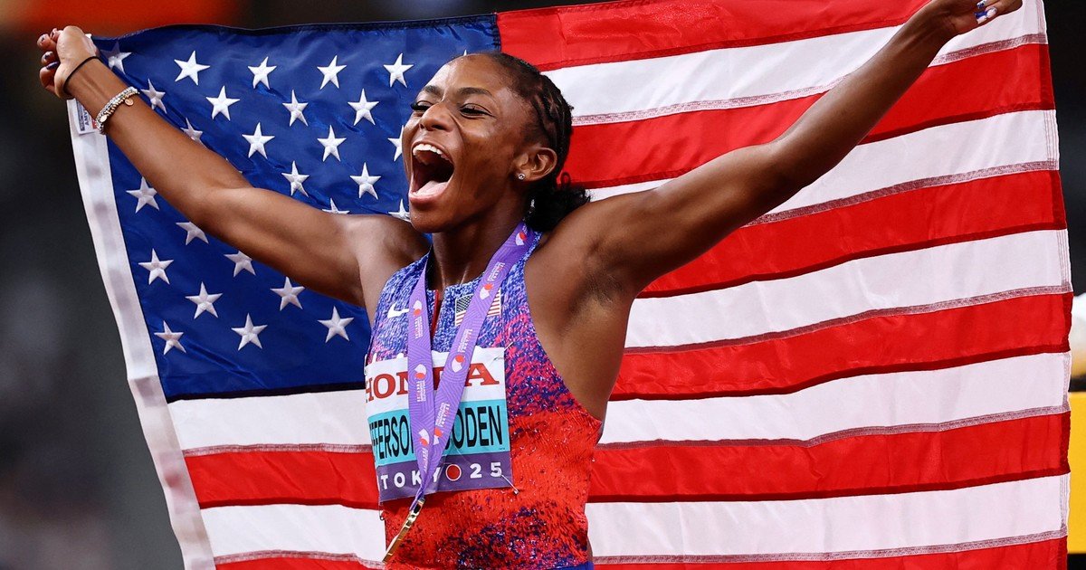 Mundial de atletismo de Tokio: Melissa Jefferson-Wooden voló sobre la pista del Estadio Olímpico  y es la nueva reina de la velocidad