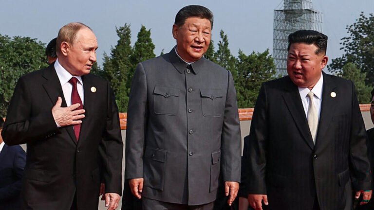Foto de Xi, Putin y Kim en Tiananmen: “desafío directo” al orden mundial