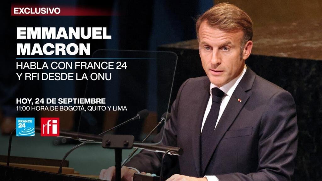 🔴 En vivo: siga la entrevista exclusiva a Emmanuel Macron tras el reconocimiento de Palestina