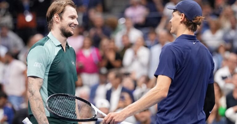 Sinner aplastó a Bublik y el kazajo se rindió a sus pies: "¡Eres buenísimo, esto es una locura!"