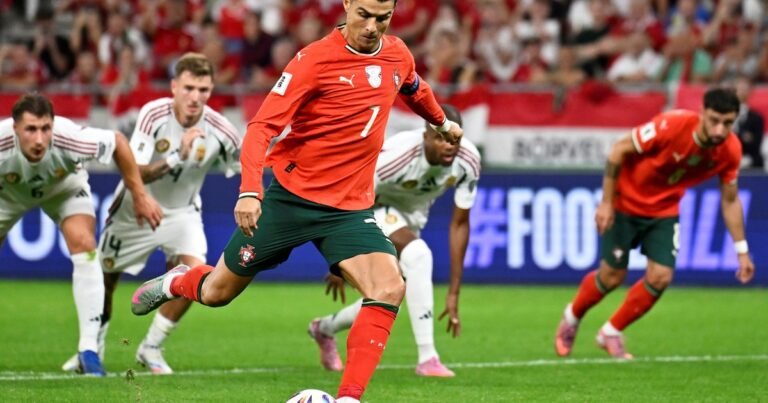 Cristiano Ronaldo, leyenda viva del fútbol Mundial: metió un gol para Portugal y llegó a la cima de los máximos anotadores en Eliminatorias