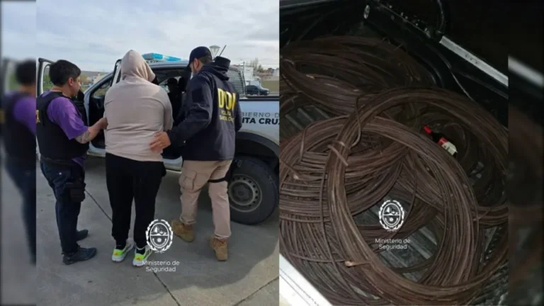 Detienen en Rada Tilly a un sospechoso por robo de cobre en yacimiento petrolero de Santa Cruz