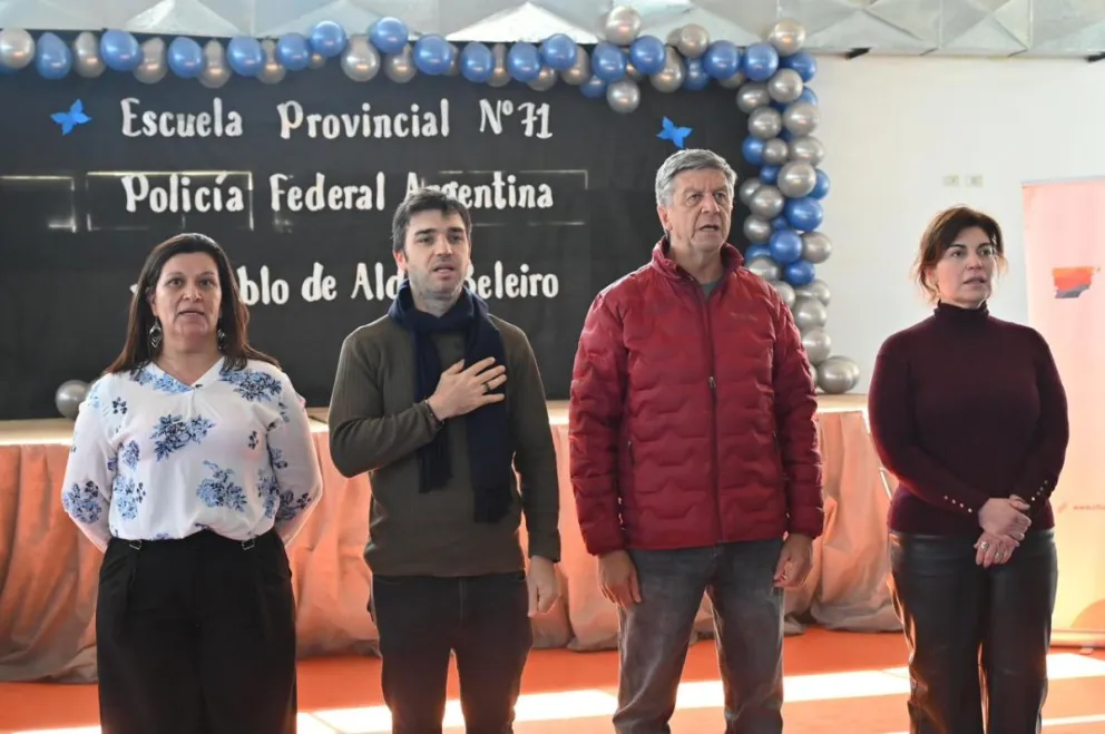 En el 103° aniversario de Aldea Beleiro Torres anunció inversiones clave e inauguró el primer cajero automático