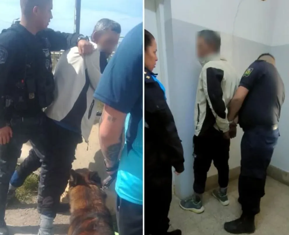 División Canes demoró a un hombre que prendía fuego en el predio de la Universidad