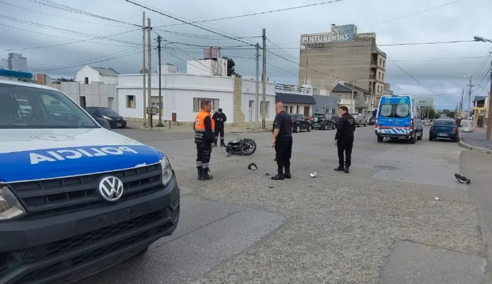 Motociclista sufrió traumatismos tras un choque en La Loma