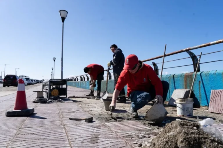 Reparan y ponen en valor los paseos costeros de Comodoro