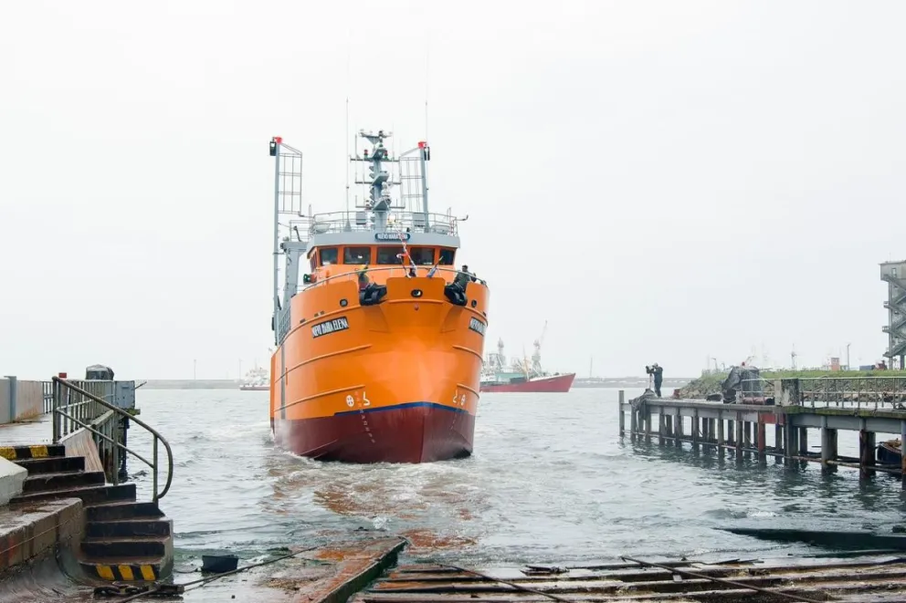 Botaron el buque “Nuevo María Elena” para la flota costera de Rawson