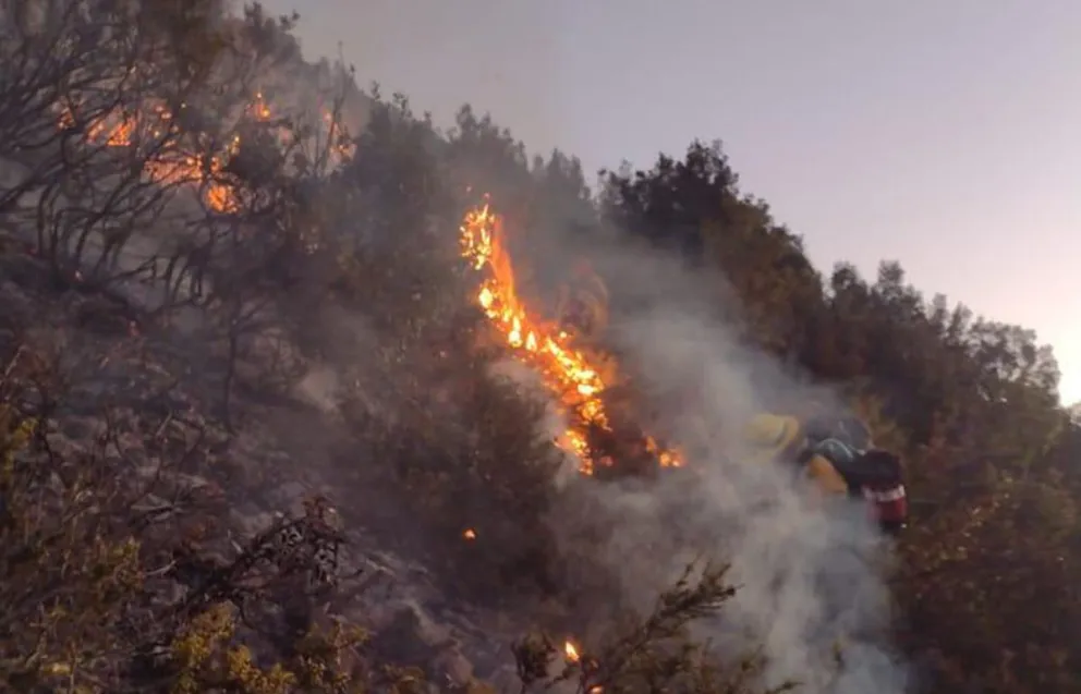 Fue extinguido el incendio en El Manso