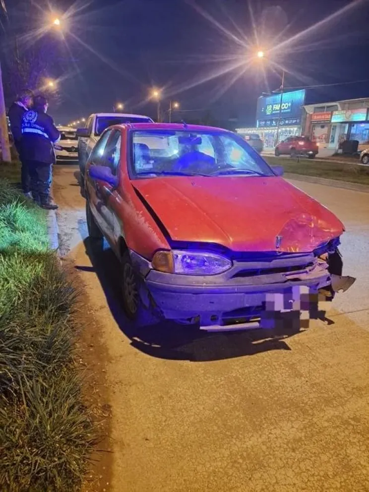 Un adolescente fue trasladado al hospital tras colisión