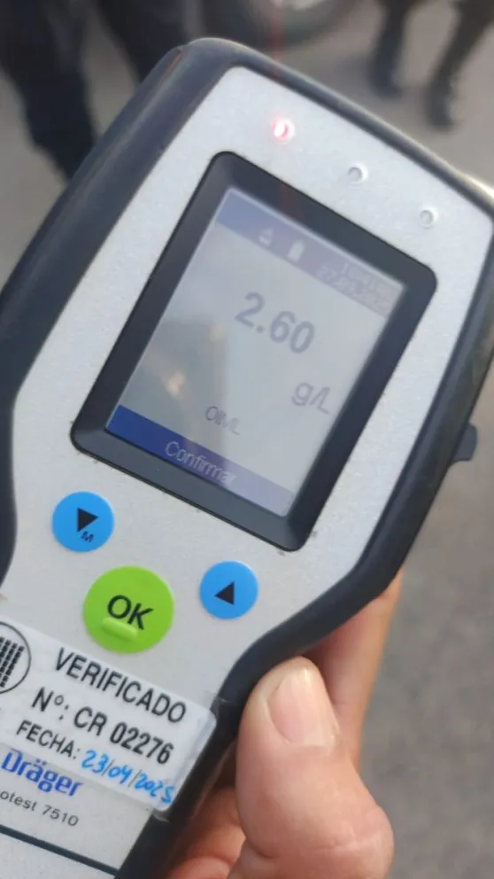 Sorprenden a otro conductor alcoholizado en Constituyentes y Chile