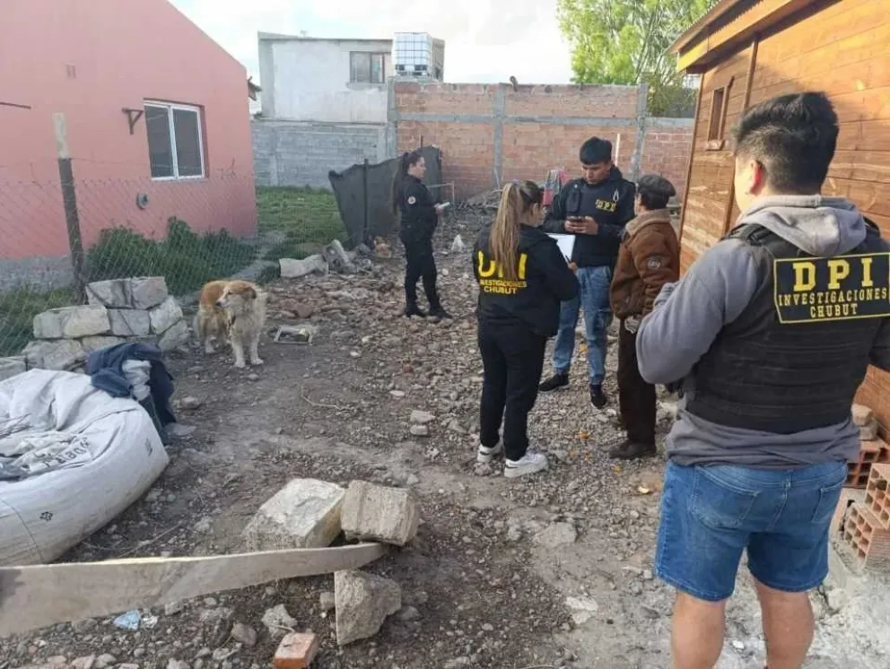 Rescatan a un perro maltratado en el barrio Parque Patagonia