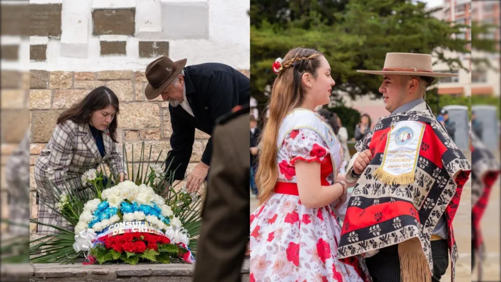 El intendente acompañó los festejos por el 215° aniversario de la Independencia de Chile