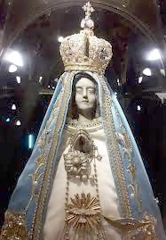 Increíble: se robaron la imagen de una Virgencita de una ermita en el acceso a playa Unión y piden al ladrón que la devuelva