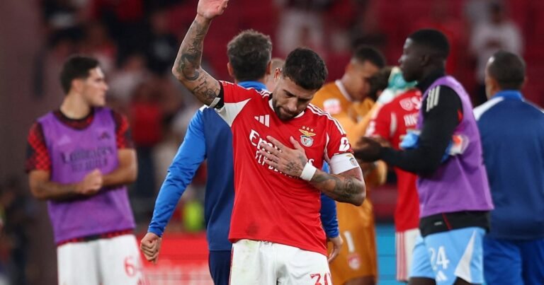 La semana fatal de Nicolás Otamendi: tras la expulsión con la Selección cometió un error que le costó el triunfo al Benfica