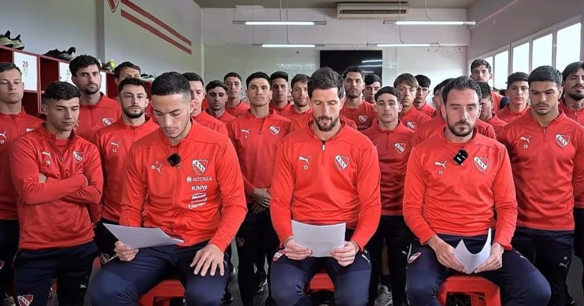 El plantel de Independiente rompió el silencio tras el fallo de Conmebol con un mensaje en conjunto en que le piden apoyo a los demás clubes argentinos
