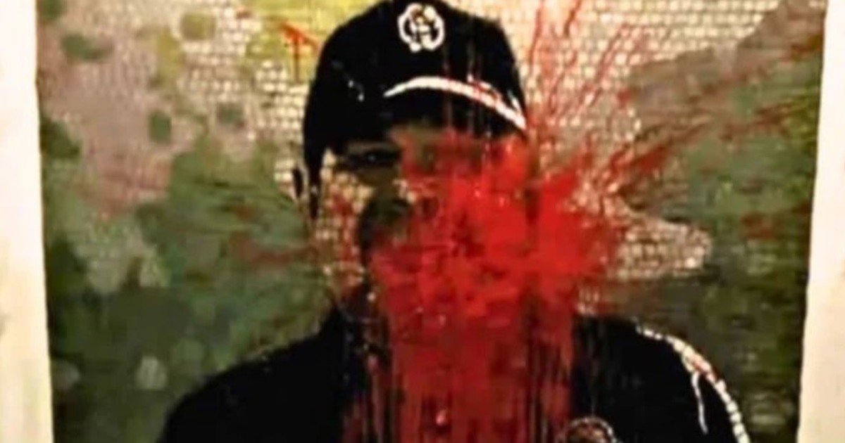 Vandalizaron un mural de Maradona en la cancha de Gimnasia, a dos semanas del clásico con Estudiantes: el video del vergonzoso ataque