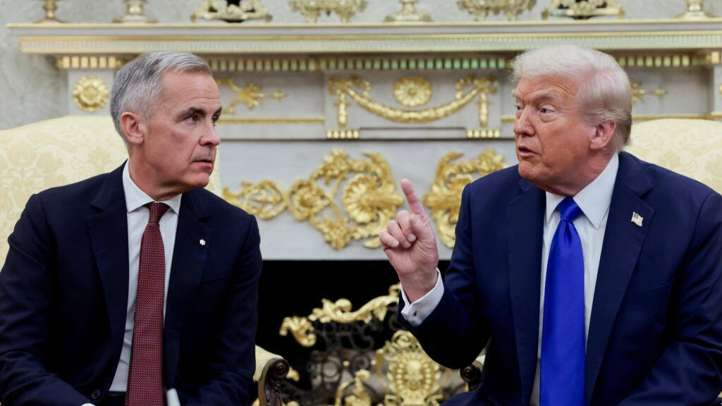 Trump anuncia fin de negociaciones comerciales con Canadá ; Carney señala estar listo para reanudarlas