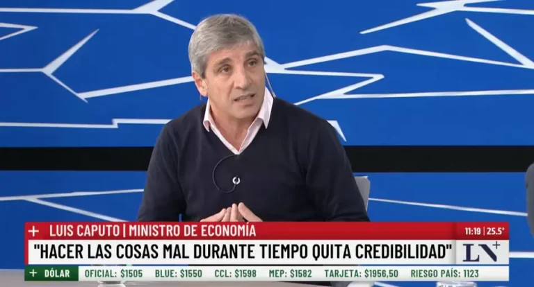 Caputo desafía a los mercados: "Estoy más que cómodo con este dólar"