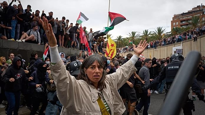 De Madrid a Río, cientos de miles de personas claman contra la detención de la Flotilla