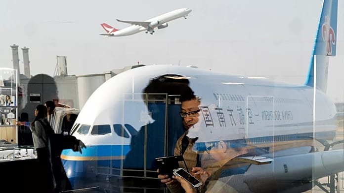 Las principales aerolíneas chinas protestan contra la propuesta de EE.UU. de prohibir sus vuelos sobre Rusia