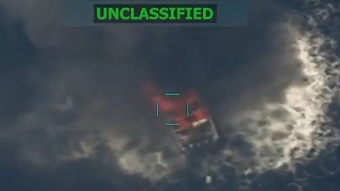 Estados Unidos destruye una nueva lancha relacionada con narcotráfico en el Pacífico oriental