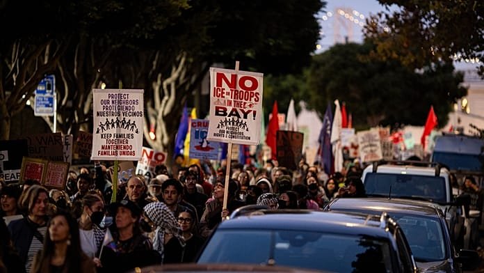Protestas en San Francisco y Alameda contra el despliegue de fuerzas federales en California