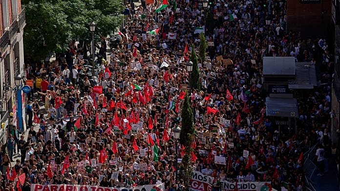 Huelga masiva de estudiantes en España contra el "genocidio" en Gaza y en apoyo a la Flotilla