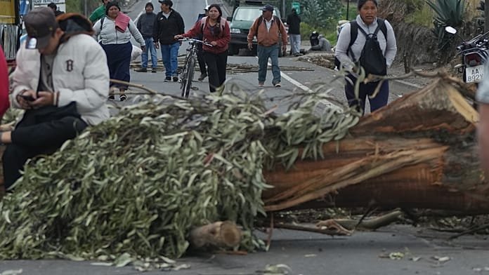 Noboa amplía el estado de excepción en 10 provincias de Ecuador por las protestas "violentas"