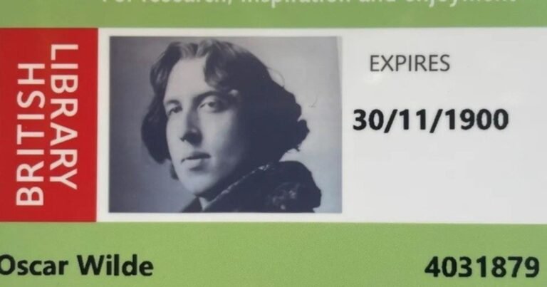 La Biblioteca Británica devuelve a Oscar Wilde su carné de lector 130 años después