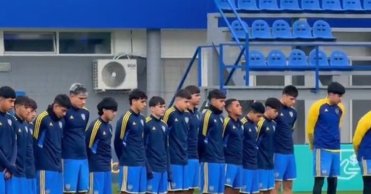 Las divisiones inferiores de Boca Predio y un emotivo homenaje Miguel Ángel Russo en su vuelta a las prácticas en Ezeiza