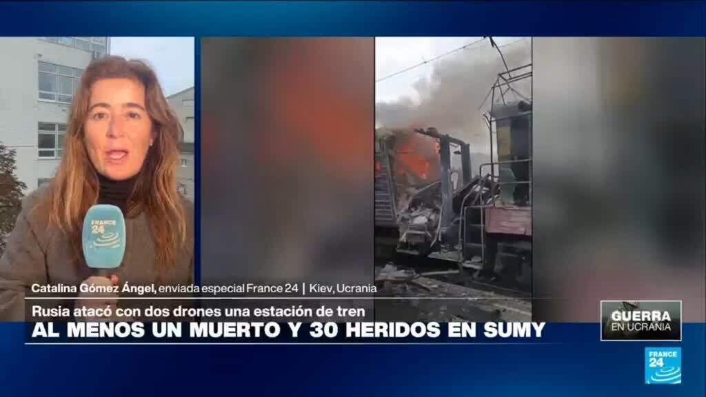 Informe desde Kiev: decenas de heridos en ataque con drones rusos contra un tren