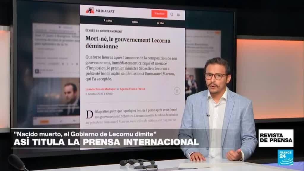 "Nacido muerto, el gobierno de Lecornu dimite": 'Mediapart'