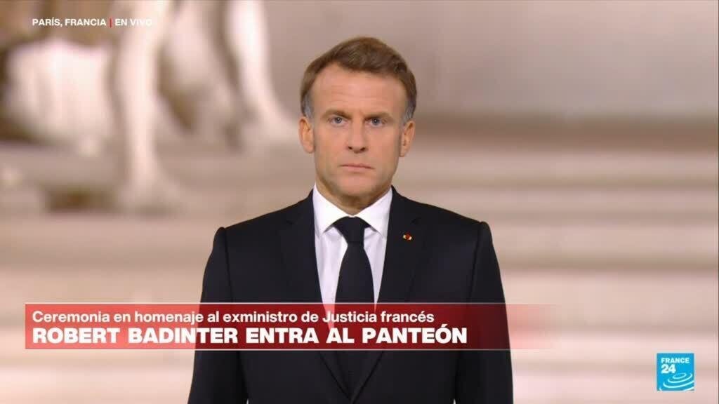 Macron promete llevar la lucha de Badinter "a la abolición universal" de la pena de muerte