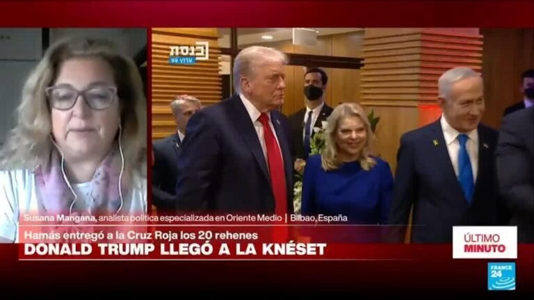 Susana Mangana: "Trump está hoy en Israel para sacarse una foto con la familia de los rehenes"