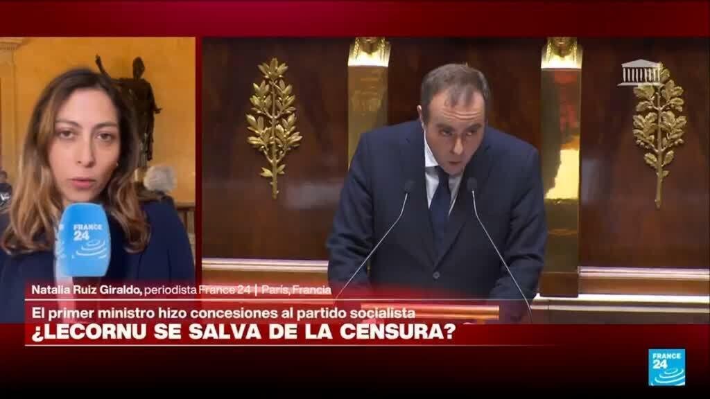 Informe desde París: Lecornu evitaría censura tras discurso ante la Asamblea