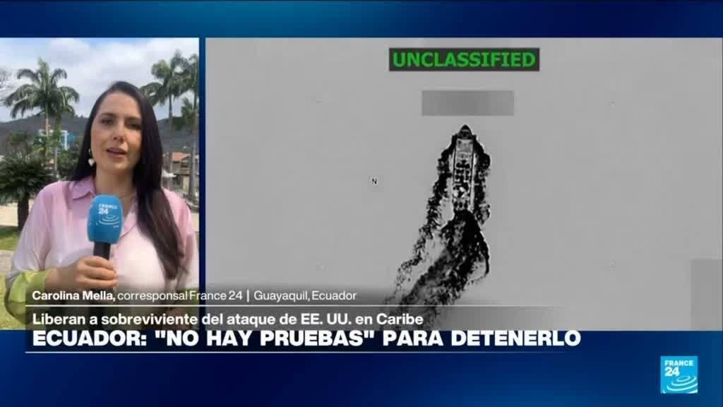 Liberan en Ecuador a sobreviviente del ataque de EE. UU. contra una embarcación en el Caribe