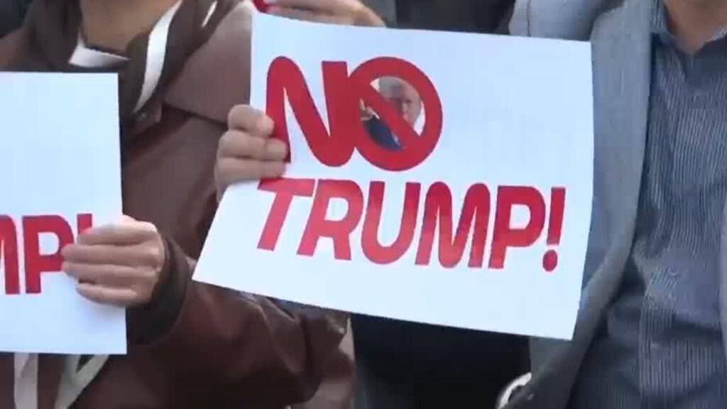 Trump, en camino a su gira por Asia; protestas en Corea del Sur por visita del mandatario