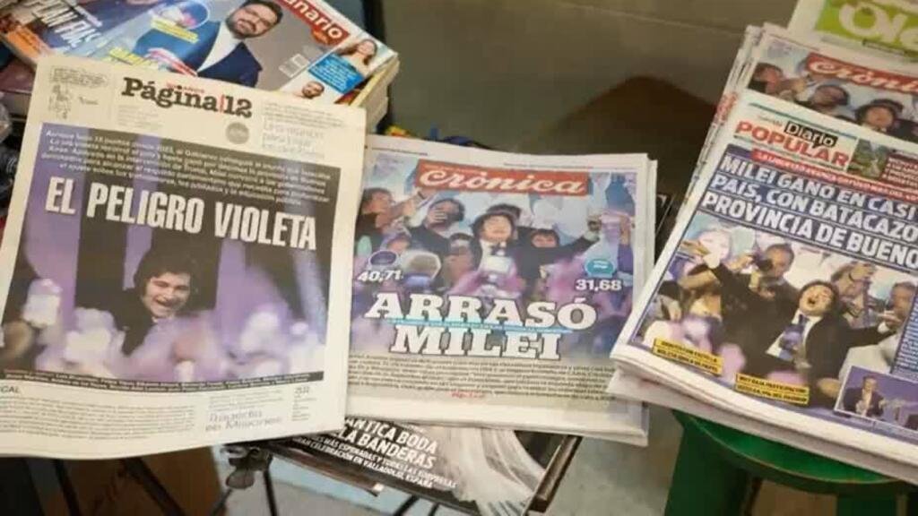 Argentina reacciona a la victoria legislativa de Javier Milei