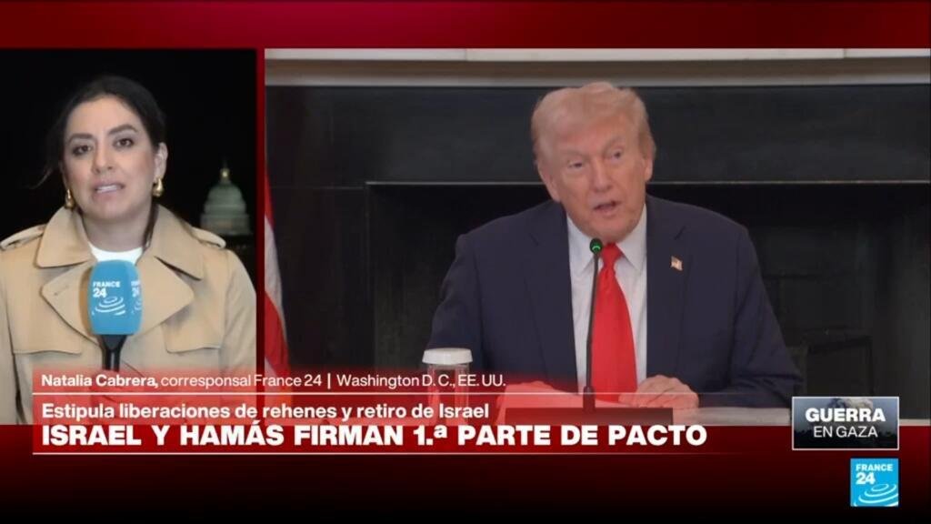 Trump anuncia que Israel y Hamás firmaron primera parte de su "plan de paz"