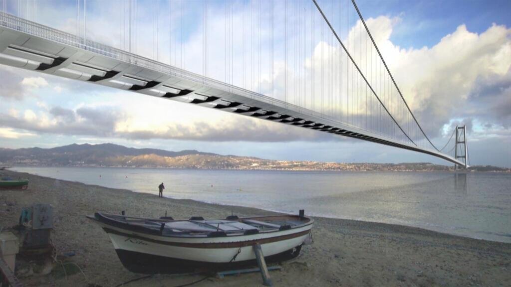 Italia: proyecto de un megapuente colgante que conecte con Sicilia genera preocupación