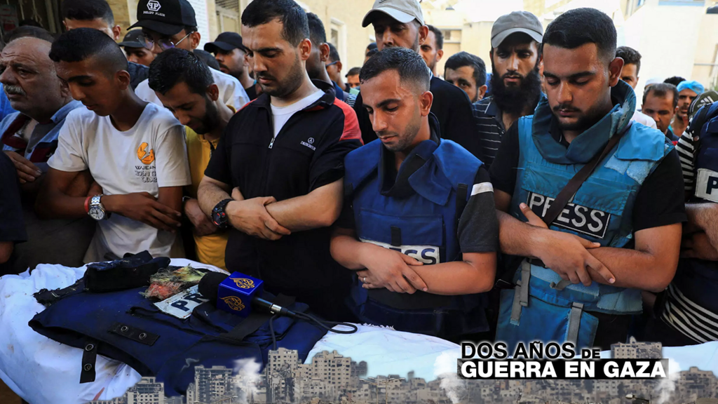 Matar al mensajero: más de 240 periodistas asesinados en dos años de guerra en Gaza