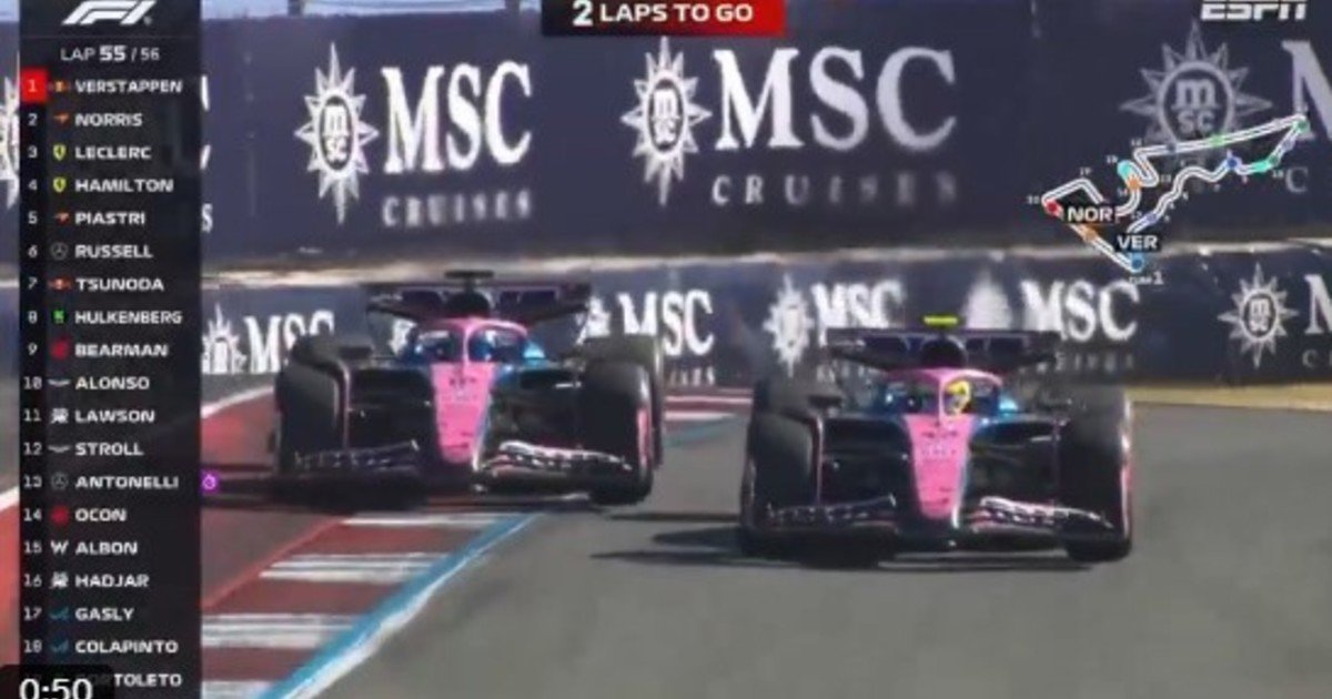 La desobediencia de Colapinto también recibió elogios de peso: "Eso es correr", celebró un ex piloto que fue subcampeón en la Fórmula 1