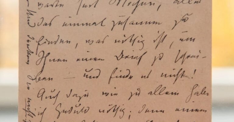 Apareció una carta inédita de Friedrich Nietzsche que revela su ruptura con un seguidor antisemita